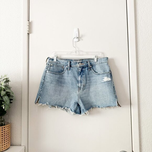🦋 MADEWELL Relaxed Denim Shorts in Madera Wash: Side-Slit Edition Size 29 - Picture 2 of 5
